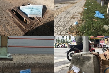 Phạt 7 triệu nếu vứt bỏ khẩu trang y tế đã sử dụng bừa bãi ra môi trường