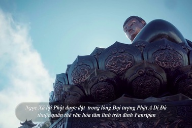 ⎫	chùa Việt ẩn trong dáng núi, đẹp kỳ ảo giữa chốn mây bồng Fansipan