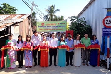Vietbank tài trợ xây cầu bê tông tại Sóc Trăng