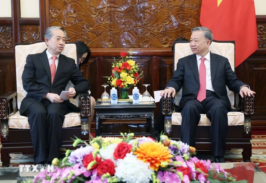 Chủ tịch nước Tô Lâm tiếp Đại sứ Trung Quốc Hùng Ba - 2