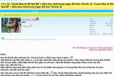 Teen tuyển bạn trai có xe SH đi chơi 1 đêm