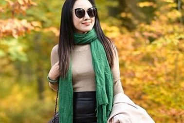 BTV Hoài Anh khoe dáng quyến rũ giữa mùa thu châu Âu