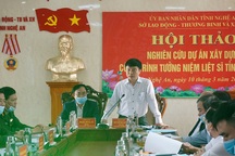 Nghệ An sẽ xây dựng công trình tưởng niệm liệt sĩ 80 tỷ đồng