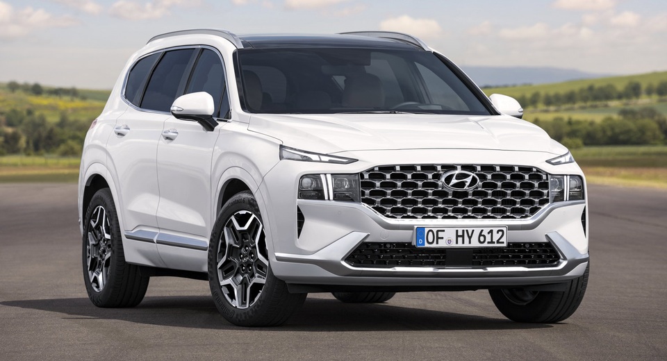 Lộ diện Hyundai Santa Fe 2021 - Dùng tiểu xảo để gia tăng kích thước - 1 Lộ diện Hyundai Santa Fe 2021 - Dùng tiểu xảo để gia tăng kích thước - 1