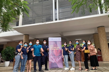 Nhân viên Shinhan Finance hiến máu giữa bối cảnh máu khan hiếm tại Đà Nẵng