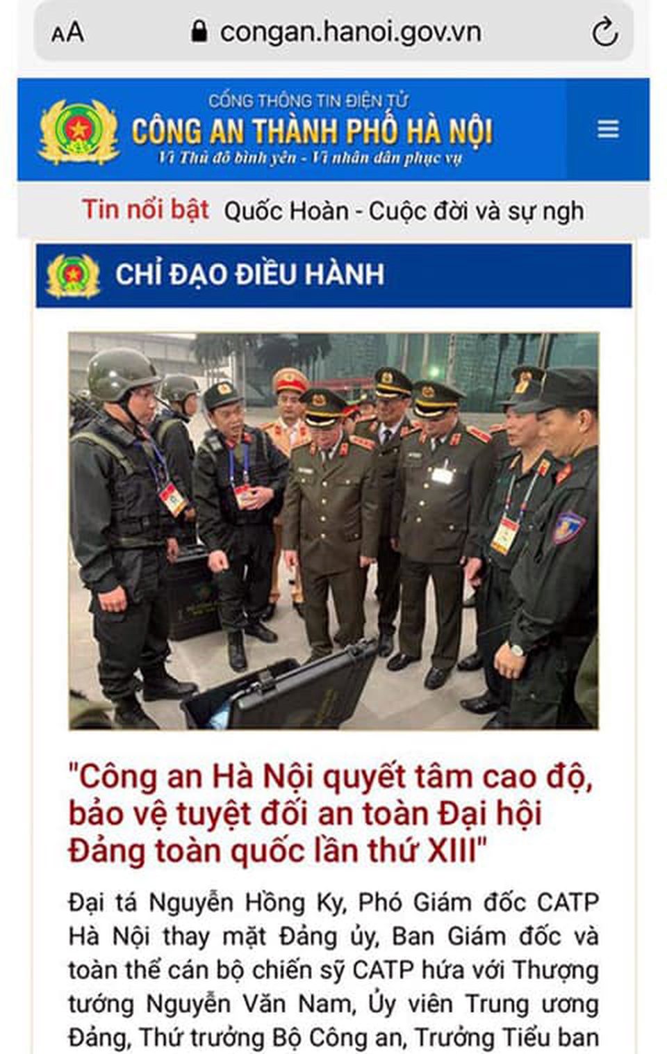 Giả mạo website Công an Hà Nội để phát tán mã độc, phần mềm gián điệp - 2 Giả mạo website Công an Hà Nội để phát tán mã độc, phần mềm gián điệp - 2