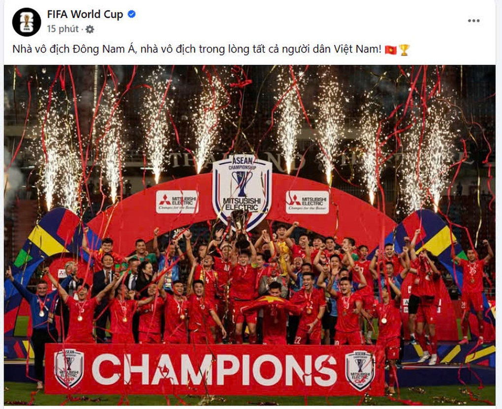 FIFA và AFC nói về chức vô địch của đội tuyển Việt Nam - 1 FIFA và AFC nói về chức vô địch của đội tuyển Việt Nam - 1