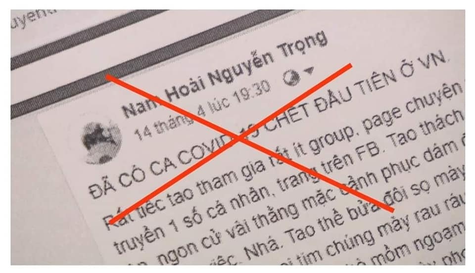 Khởi tố người đàn ông bịa chuyện có 3 người chết vì Covid-19 - 2