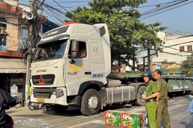 Tai nạn ngay đoạn giao cắt đường sắt, tàu dừng 30 phút tại Đồng Nai