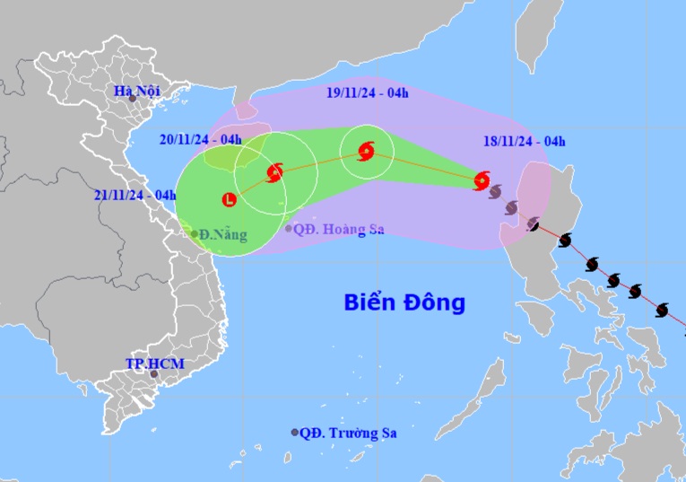 Bão Man-yi giật cấp 15 đi vào Biển Đông - 1