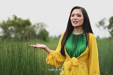 Ấn tượng với thông điệp bảo vệ môi trường của đại diện Việt Nam - Vân Anh t