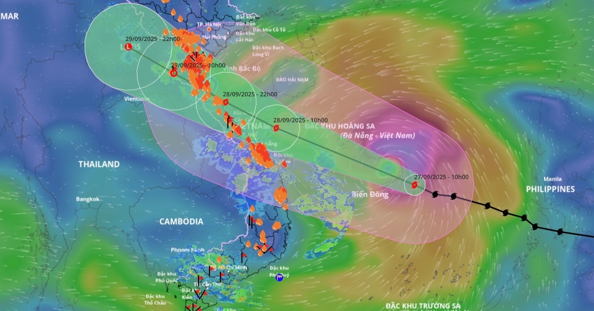 Bão Bualoi có khả năng mạnh thêm, giữ nguyên hướng di chuyển