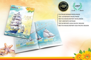 Báo cáo thường niên năm 2017 HDBank đạt giải Bạch kim của Hiệp hội truyền thông Mỹ