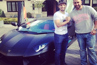 Sergio Aguero khoe siêu xe Lamborghini độc đáo