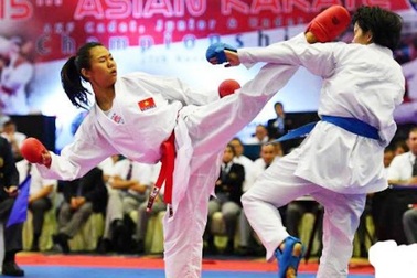 Nguyễn Thị Ngoan giành HCV lịch sử tại giải Karatedo thế giới