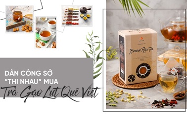 Dân công sở thi nhau mua trà gạo lứt giải nhiệt mùa hè này