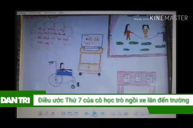 Bình Định: “Điều ước Thứ 7” của cô học trò suốt 9 năm ngồi xe lăn đến trường
