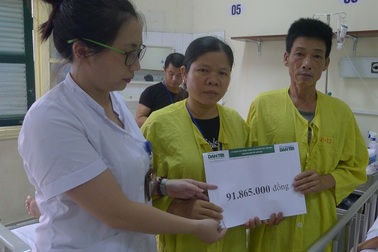 Gần 92 triệu đồng đến với cậu bé bị phình động mạch cảnh khổng lồ