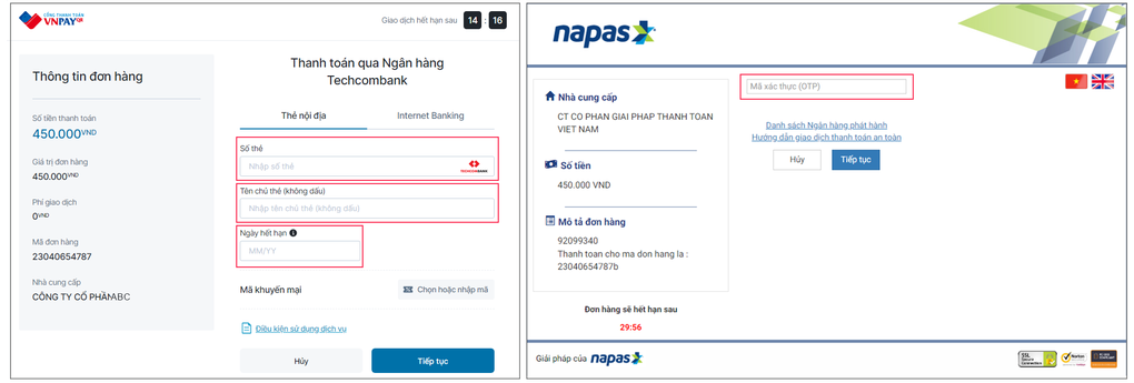Hướng dẫn thanh toán VNPAY trên website - 5 Hướng dẫn thanh toán VNPAY trên website - 5
