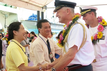 Tàu Hải quân Mỹ, Nhật đến Đà Nẵng diễn tập ứng phó thảm họa