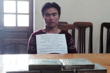 Bắt 2 đối tượng vận chuyển 6 bánh heroin