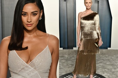 Charlize Theron quyến rũ đọ dáng Shay Mitchell