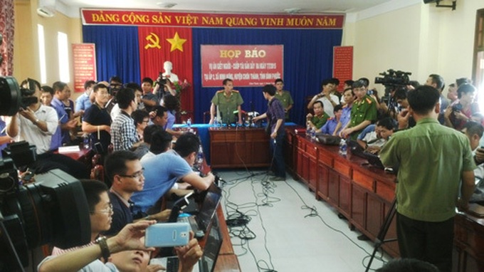họp báo, bình phước, thảm án, hung thủ, sát nhân