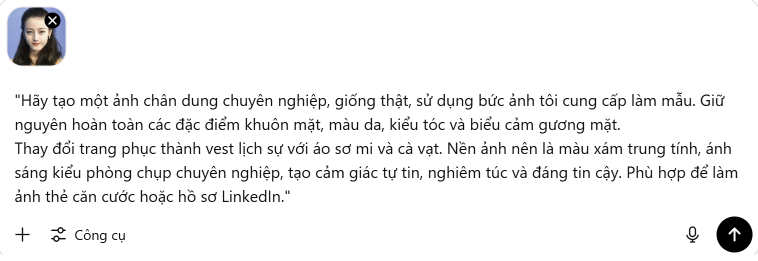 Hướng dẫn dùng ChatGPT tạo ảnh căn cước - 2 Hướng dẫn dùng ChatGPT tạo ảnh căn cước - 2