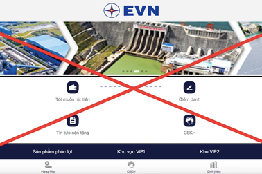 EVN cảnh báo website giả mạo tập đoàn