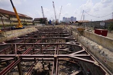 “Đột nhập” công trường nhà ga metro Ba Son