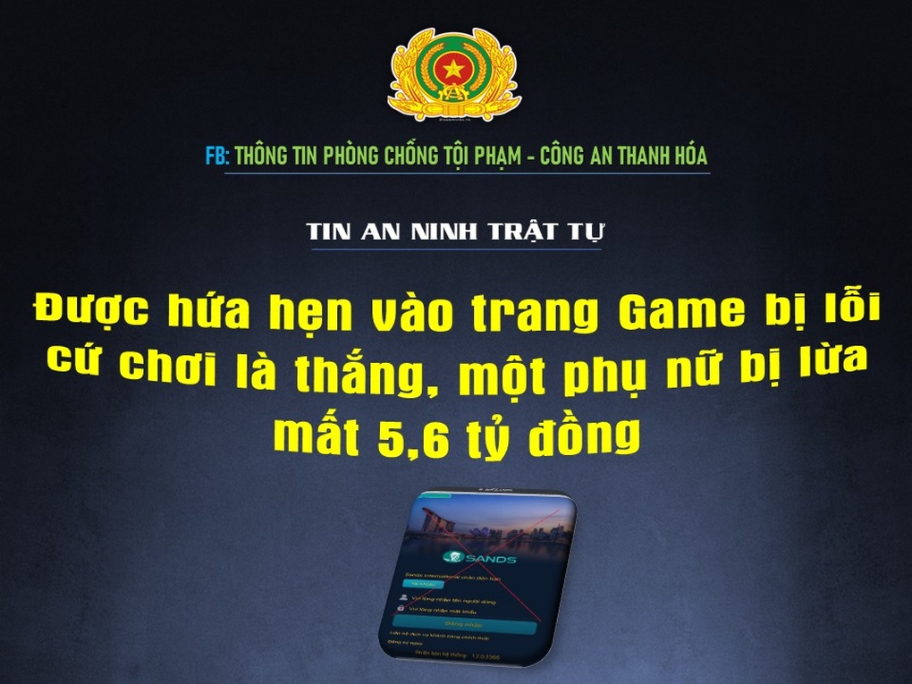 Tin lời dụ dỗ cứ chơi là thắng, một phụ nữ mất 5,6 tỷ đồng - 1