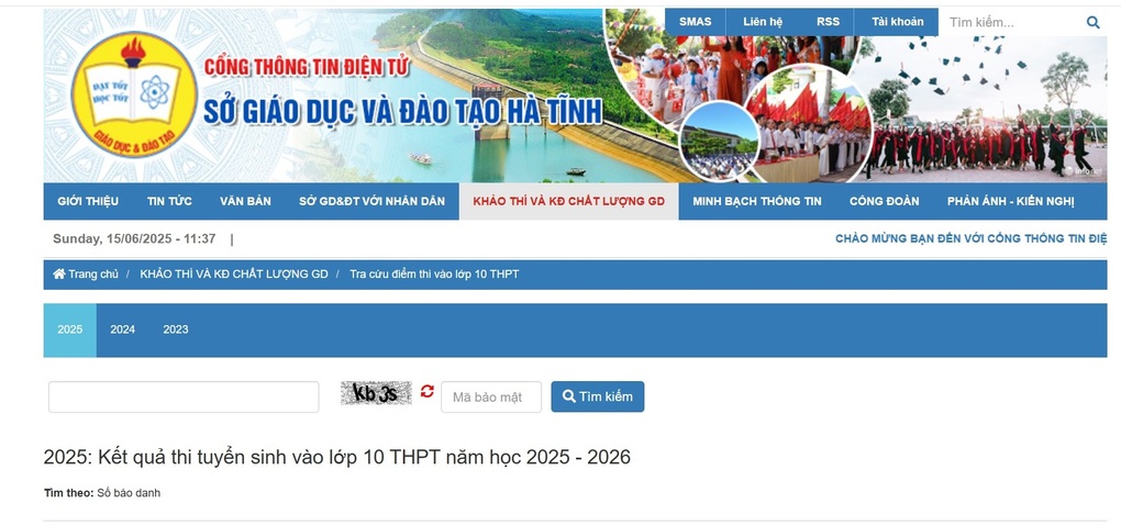 Hà Tĩnh công bố điểm thi vào lớp 10 THPT và trường chuyên - 1 Hà Tĩnh công bố điểm thi vào lớp 10 THPT và trường chuyên - 1