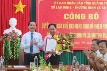Ông Lê Nguyên Hồng được bổ nhiệm làm Giám đốc Sở LĐ-TB&XH tỉnh Quảng Trị