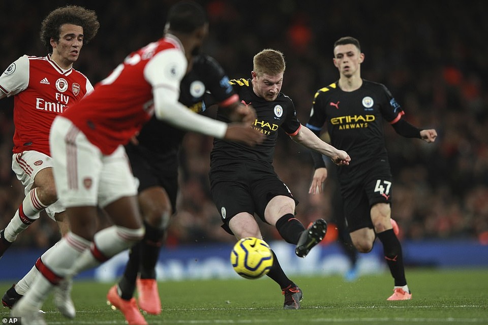 Arsenal 0-3 Man City: Dấu ấn đậm nét của De Bruyne - 3 Arsenal 0-3 Man City: Dấu ấn đậm nét của De Bruyne - 3