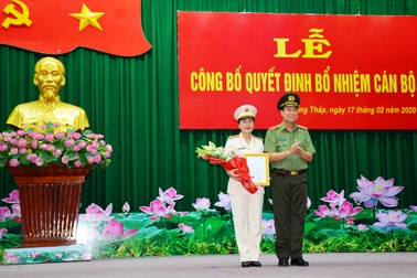 Đồng Tháp lần đầu tiên có nữ phó giám đốc công an tỉnh