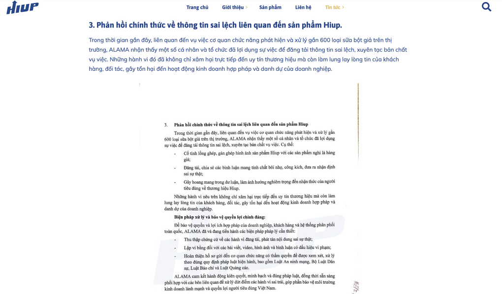 Giám đốc Công ty Alama từng mạnh miệng gì về sữa Hiup trước khi bị bắt? - 2 Giám đốc Công ty Alama từng mạnh miệng gì về sữa Hiup trước khi bị bắt? - 2