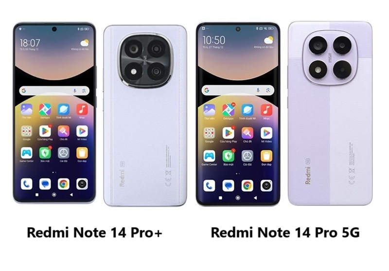 So sánh Xiaomi Redmi Note 14 Pro+ và Redmi Note 14 Pro 5G: "Cái giá" của 1,5 triệu đồng