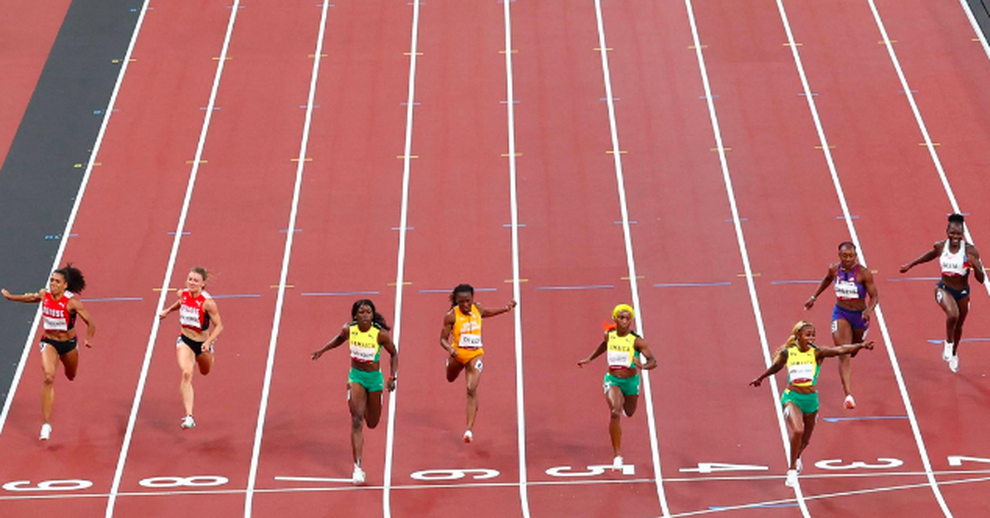 Kỳ tích: Jamaica giành đủ huy chương vàng, bạc, đồng chạy 100m nữ - 5 Kỳ tích: Jamaica giành đủ huy chương vàng, bạc, đồng chạy 100m nữ - 5