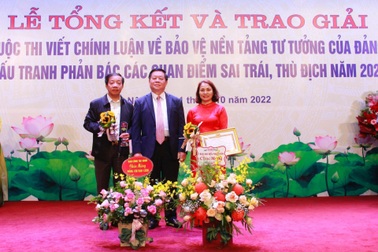 Báo Dân trí đoạt giải Cuộc thi viết về bảo vệ nền tảng tư tưởng của Đảng