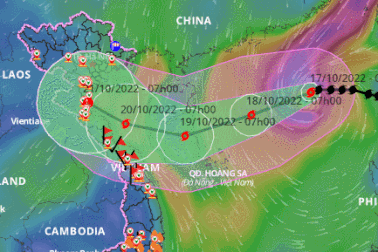 Bão Nesat có thể đạt cường độ cực đại trong hôm nay