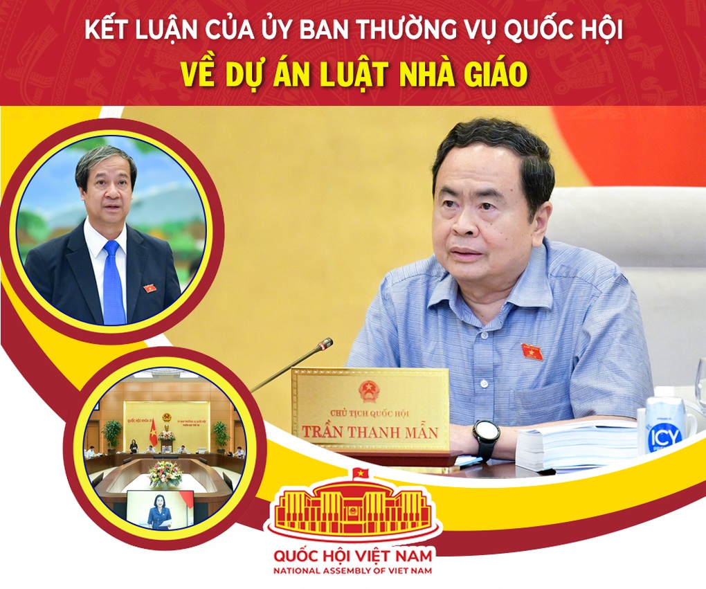 Kết luận của Ủy ban Thường vụ Quốc hội về dự án Luật Nhà giáo - 1