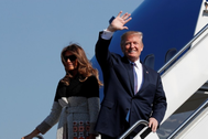 Tổng thống Trump đáp chuyên cơ, thăm chính thức Nhật Bản
