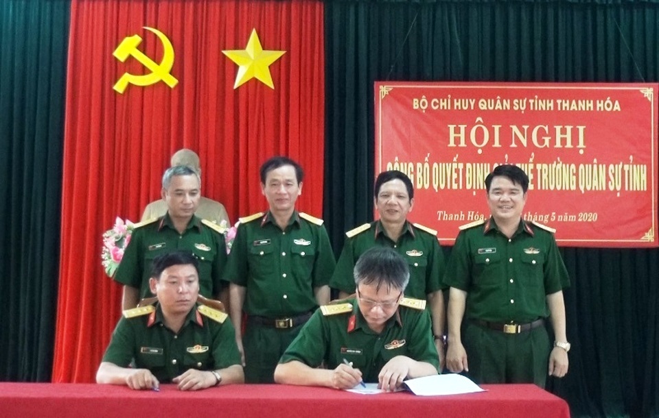 Giải thể Trường Quân sự tỉnh Thanh Hóa - 1 Giải thể Trường Quân sự tỉnh Thanh Hóa - 1
