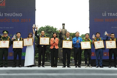 Báo Dân trí được trao Giải thưởng tình nguyện Quốc gia năm 2017