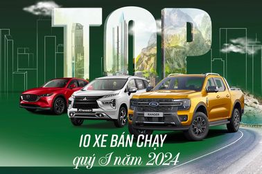 10 xe bán chạy quý I: Suzuki XL7 bất ngờ góp mặt, Vios suýt "bét bảng"