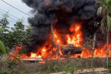 Xe bồn bốc cháy trên cao tốc Nội Bài - Lào Cai, 1 người tử vong