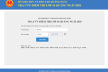 Quảng Ngãi: Không niêm yết điểm thi lớp 10 tại các điểm trường