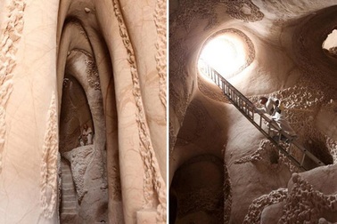 Hang động tuyệt đẹp được người đàn ông tạo ra trong... 25 năm