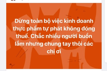 Chợ chung cư, dân bán online nháo nhác nghe lệnh cấm kinh doanh tự phát