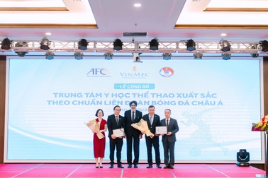 Vinmec được AFC công nhận là "Trung tâm y học thể thao xuất sắc"